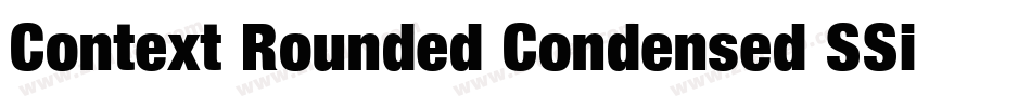 Context Rounded Condensed SSi Normal字体转换